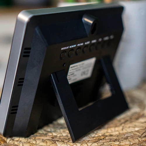 Vremenska postaja RCC – elektronska, osvetljena, brezžična, s senzorjem, črna - 15