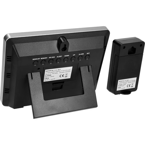 Vremenska postaja RCC – elektronska, osvetljena, brezžična, s senzorjem, črna - 7