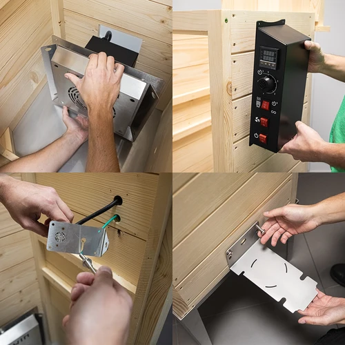 Vrtna lesena prekajevalnica 200 L – dragON Wood 100E z električnim grelnim modulom in krmilnikom - 12