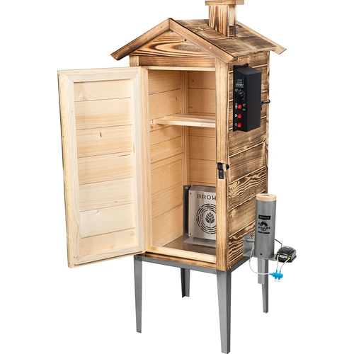 Vrtna prekajevalnica 200 L dragON Wood 100E – iz ožganega lesa, z električnim grelnim modulom in krmilnikom - 3