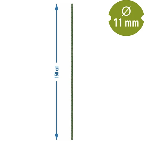 Vrtne palice Bioogród – prevlečene jeklene, 1,5 m, fi 11 mm, 10 kos. - 3