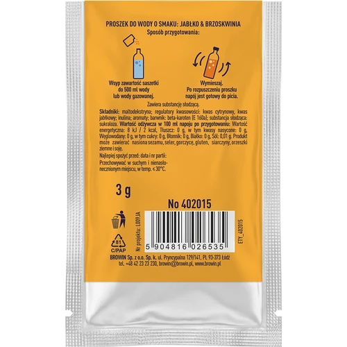 VSYPTO okus Jabolko Breskev, 3 g - 3