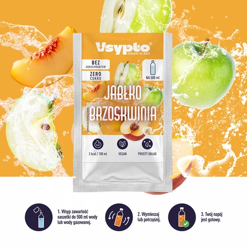 VSYPTO okus Jabolko Breskev, 3 g - 5