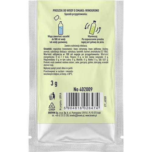 VSYPTO z okusom grozdja, 3 g - 3