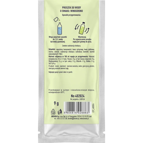 VSYPTO z okusom grozdja, 9 g - 3