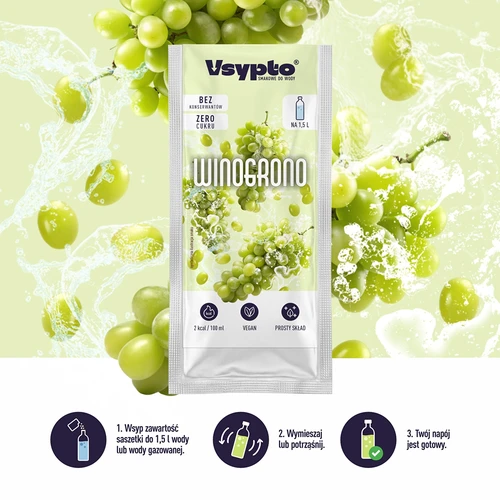 VSYPTO z okusom grozdja, 9 g - 5