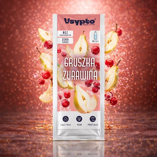 VSYPTO z okusom hruška-brusnica, 9 g