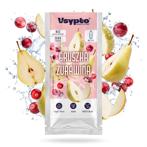 VSYPTO z okusom hruška-brusnica, 9 g