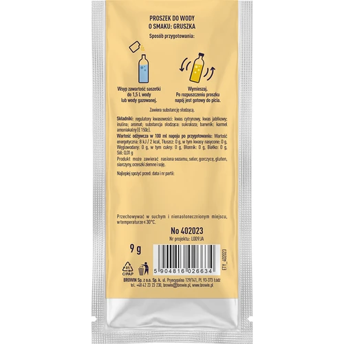 VSYPTO z okusom hruške, 9 g - 3