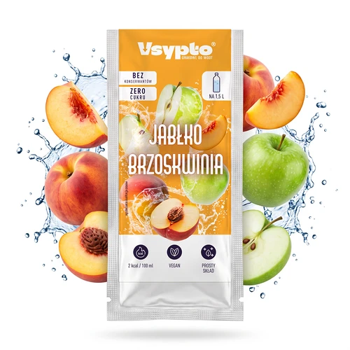 Vsypto z okusom Jabolko-Breskev, 9 g