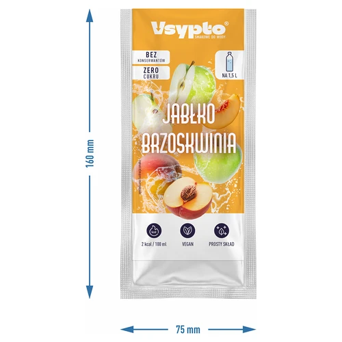 Vsypto z okusom Jabolko-Breskev, 9 g - 4