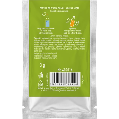 VSYPTO z okusom jabolko-meta, 3 g - 3