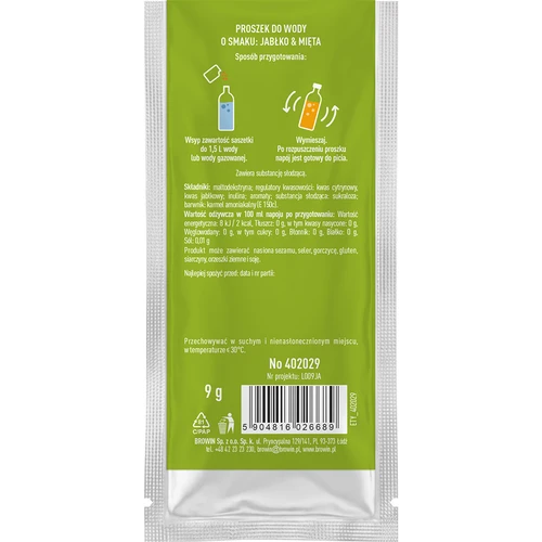 VSYPTO z okusom jabolko-meta, 9 g - 3