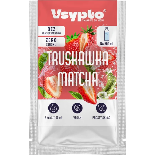 VSYPTO z okusom Jagoda Matcha, 3 g - 2