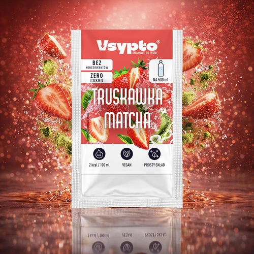 VSYPTO z okusom Jagoda Matcha, 3 g