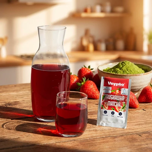 VSYPTO z okusom Jagoda Matcha, 3 g - 8