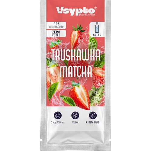 VSYPTO z okusom Jagoda Matcha, 9 g - 2