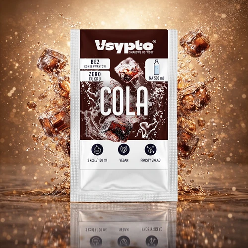 VSYPTO z okusom kole - prašek z okusom za vodo, 3 g