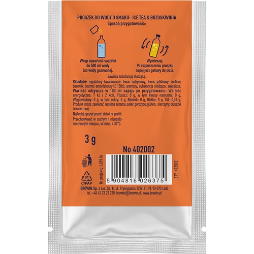 VSYPTO z okusom ledeni čaj breskev, 3 g - 3