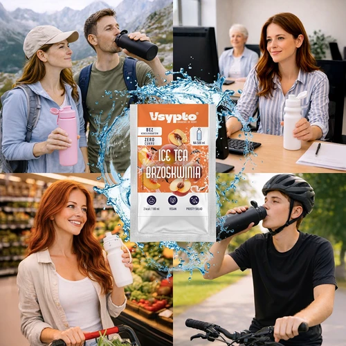 VSYPTO z okusom ledeni čaj breskev, 3 g - 7