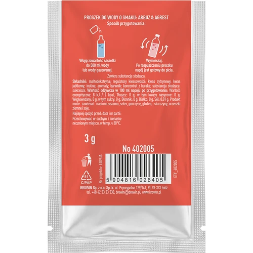 VSYPTO z okusom lubenice in kosmulje, 3 g - 3