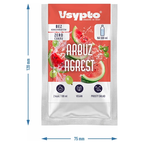 VSYPTO z okusom lubenice in kosmulje, 3 g - 4