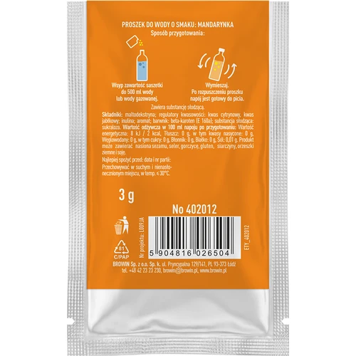 VSYPTO z okusom mandarine, 3 g - 3