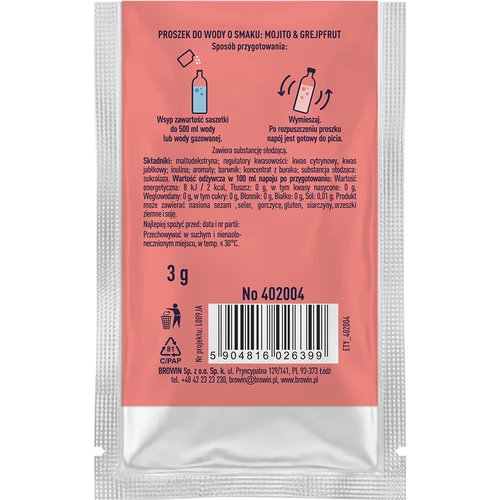 VSYPTO z okusom Mojito grenivka, 3 g - 3