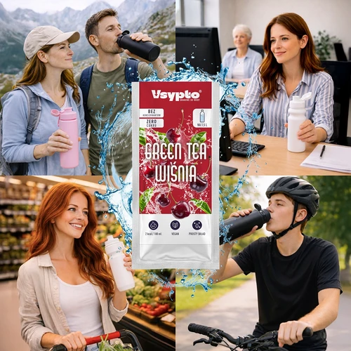 VSYPTO z okusom zelenega čaja in višnje, 9 g - 7