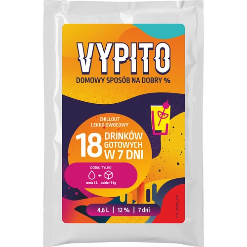 VYPITO 12%, vrečka za 18 drinkov - Chillout rahlo sadni, 126 g