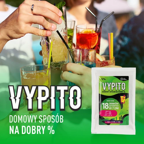VYPITO 12 %, vrečka za 18 drinkov - energijska pijača, 126 g - 6