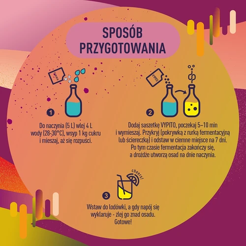 VYPITO 12 %, vrečka za 18 drinkov – Marakuja-Breskev, 126 g - 5