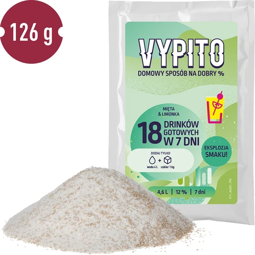 VYPITO 12 %, vrečka za 18 drinkov – Meta-Limeta, 126 g - 3