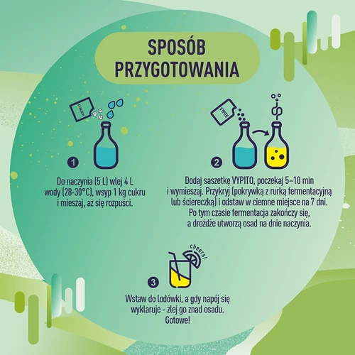 VYPITO 12 %, vrečka za 18 drinkov – Meta-Limeta, 126 g - 5