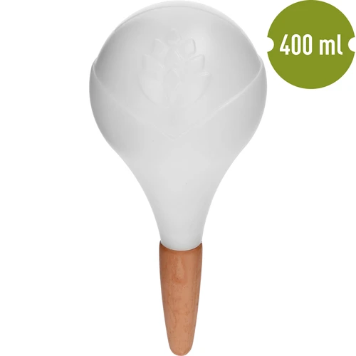 Zalivalna krogla za rastline, bela mat s keramično konico, 400 ml - 2