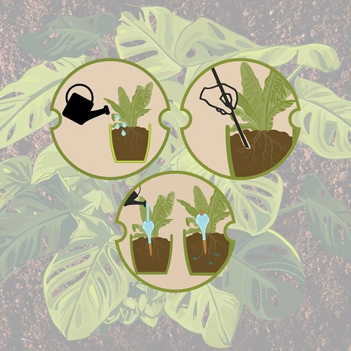 Zalivalna krogla za rastline, mat črna s keramičnim stožcem (v embalaži) 400 ml - 6