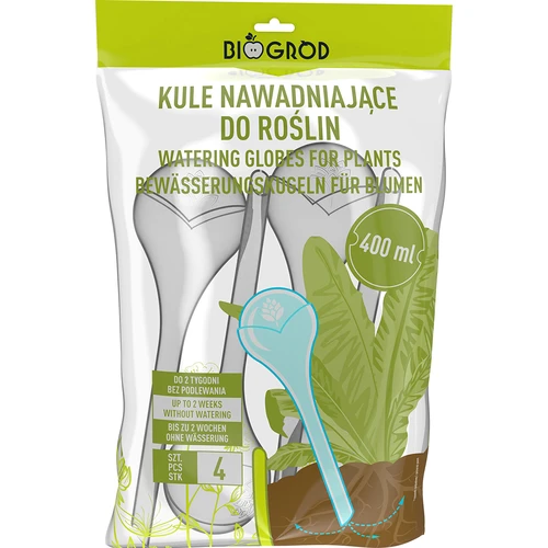 Zalivalne krogle, prozorne, 400 ml, 4 kosi - 3