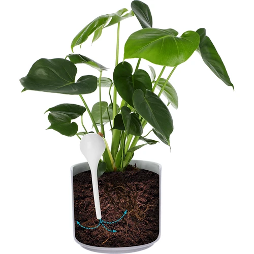 Zalivalne krogle za rastline, bele polprosojne s čepom,  400ml, 4 kosi. - 6