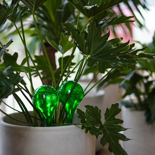 Zalivalne krogle za rastline, prozorno zelene, 400 ml, 2 kosa. - 13