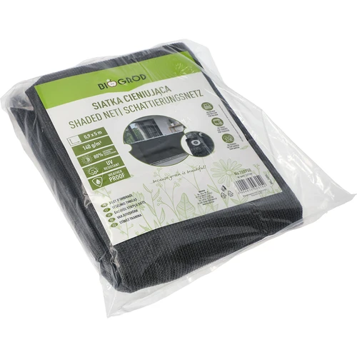 Zasenčevalna mreža (80 %, 140 g/m2) 0,9x5 m, grafitna - 2
