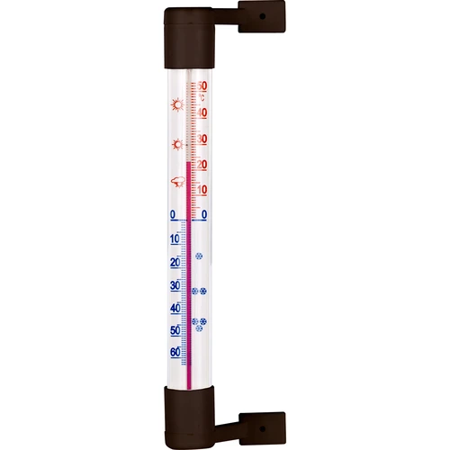 Zunanji rjavi termometer (od -50 °C do +50 °C) 18 cm