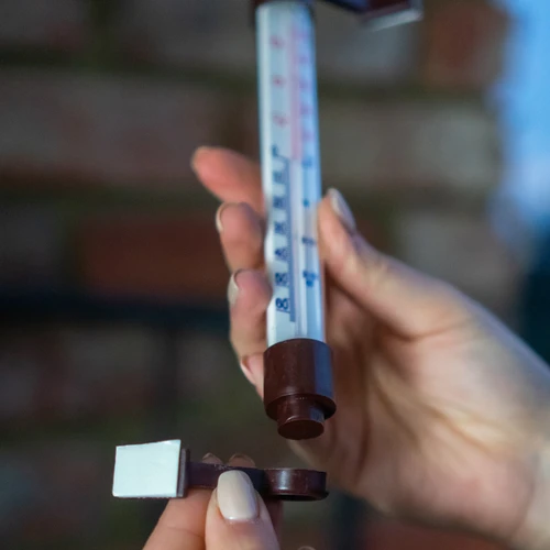 Zunanji rjavi termometer (od -50 °C do +50 °C) 18 cm - 5