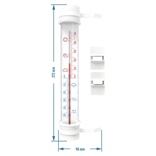 Zunanji termometer (-50 °C do +50 °C) 27 cm, mix - 2