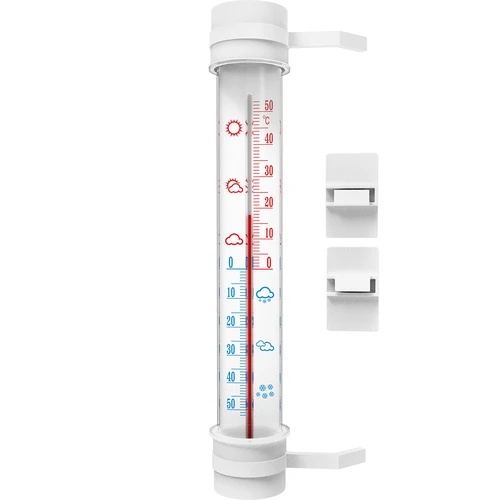 Zunanji termometer, bel (-50 °C do +50 °C), 27 cm