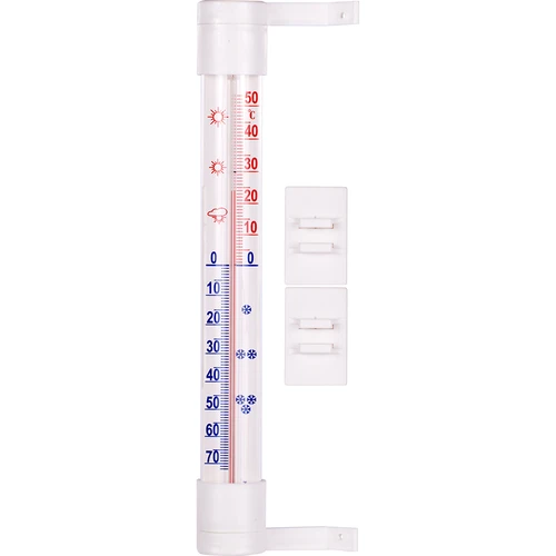 Zunanji termometer, bel (od -60 °C do +50 °C) 23 cm