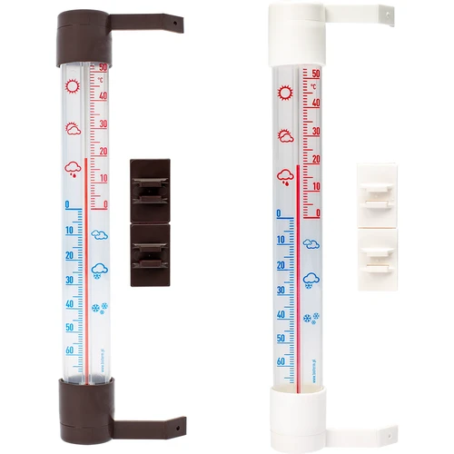 Zunanji termometer s prozorno lestvico (-70°C do +50°C) 23 cm, mix