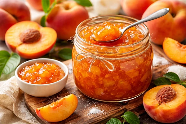 Breskova konfitura z rožmarinom