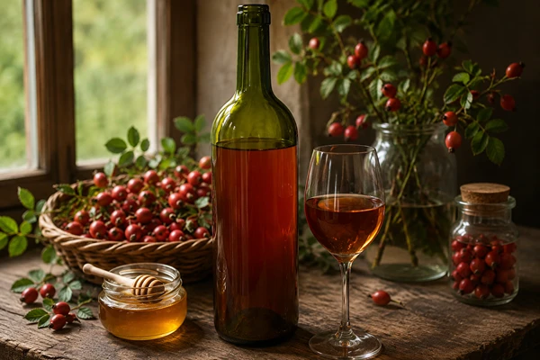 Vino iz plodov šipka z medom