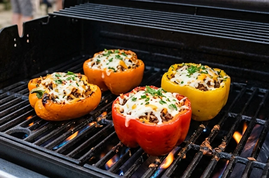 Browin Przepiśnik - Polnjene paprike z plinskega žara