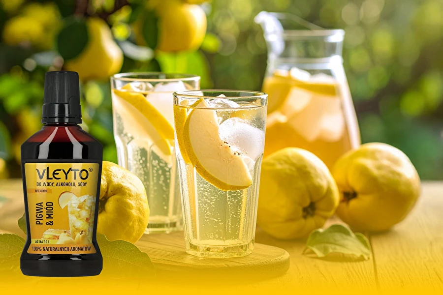 Browin Przepiśnik - Sparkling Pigwa - osvežujoč brezalkoholni koktajl z noto medu in kutine